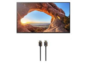 Sony KD65X85J 65" 4K High Definition Resolution LED-Backlit LCD Smart TV with an Austere 3S-4KHD2-2.5M III Series 4K HDMI Cable 2.5m Black (2021)