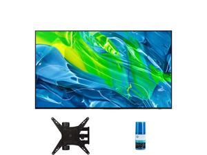 SAMSUNG 55Inch Class OLED 4K S95B Series  Quantum HDR Smart TV with Alexa Builtin with a Walts TV Full Motion Mount for 3265 TVs and a Walts Screen Cleaner Kit 2022