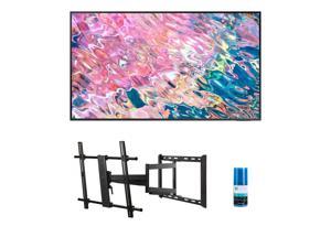 SAMSUNG 85-Inch Class QLED Q60B Series - 4K UHD Dual LED Quantum HDR Smart TV with Alexa Built-in with a Walts TV Full Motion Mount for 43"-90" TV's and Walts Screen Cleaner Kit (2022)