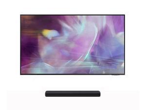 SAMSUNG 65-Inch Class QLED Q60A Series - 4K UHD Dual LED Quantum HDR Smart TV with Alexa Built-in with a SAMSUNG - HW-S40T 2.0 ch All-in-One Soundbar with Music Mode (2021)