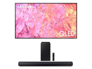 Samsung QN65Q60CAFXZA 65 Inch QLED 4K Quantum HDR Dual LED Smart TV with a Samsung HWQ60C 31ch Soundbar and Subwoofer with Dolby Atmos 2023