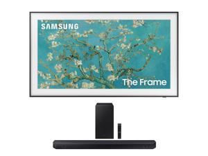 Samsung QN65LS03BAFXZA 65 Inch The Frame 4K UltraHD Smart QLED TV with a Samsung HWQ60C 31ch Soundbar and Subwoofer with Dolby Atmos 2022