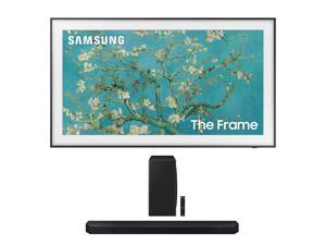 Samsung QN75LS03BAFXZA 75 Inch The Frame 4K UltraHD Smart QLED TV with a Samsung HWQ800C 512ch Soundbar and Subwoofer with Dolby Atmos 2022