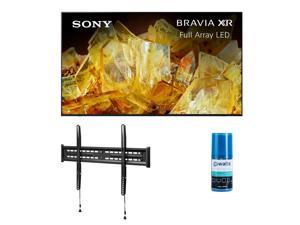 Sony XR75X90L 75 Inch 4K BRAVIA XR Full Array LED Smart Google TV with a Walts TV FIXEDMOUNT4390 TV Mount for 43 Inch90 Inch Compatible TVs and Walts HDTV Screen Cleaner Kit 2023