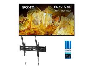 Sony XR55X90L 55 Inch 4K BRAVIA XR Full Array LED Smart Google TV with a Walts TV LargeExtra Large Tilt Mount for 43 Inch90 Inch Compatible TVs and Walts HDTV Screen Cleaner Kit 2023