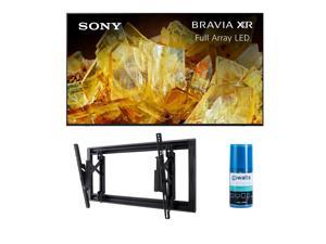 Sony XR55X90L 55 inch 4K BRAVIA XR Full Array LED Smart Google TV with a Sanus VLT7B2 42 Inch90 Inch Large Advanced Tilt 4D TV Wall Mount and Walts HDTV Screen Cleaner Kit 2023