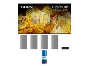 Sony XR55X90L 55 inch 4K BRAVIA XR Full Array LED Smart Google TV with a Sony HTA9 404 Channel High Performance Home Theatre System and Walts HDTV Screen Cleaner Kit 2023