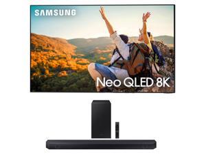 Samsung QN75QN850CFXZA 75 Inch 8K Neo QLED Smart TV with Dolby Atmos with a Samsung HWQ600C 312ch Soundbar and Subwoofer with Dolby Atmos 2023