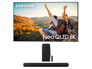 Samsung QN75QN850CFXZA 75 Inch 8K Neo QLED Smart TV with Dolby Atmos with a Samsung HWQ800C 512ch Soundbar and Subwoofer with Dolby Atmos 2023