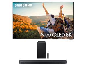 Samsung QN75QN850CFXZA 75 Inch 8K Neo QLED Smart TV with Dolby Atmos with a Samsung HWQ900C 712ch Soundbar and Subwoofer with Dolby Atmos 2023