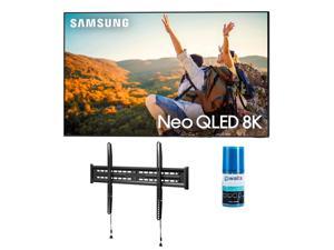 Samsung QN75QN850CFXZA 75 Inch 8K Neo QLED Smart TV with Dolby Atmos with a Walts TV FIXEDMOUNT4390 TV Mount for 4390 Inch Compatible TVs and a Walts HDTV Screen Cleaner Kit 2023