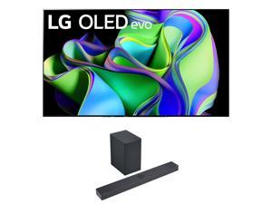 LG OLED83C3PUA 83 Inch OLED evo 4K UHD Smart TV with Dolby Atmos with a LG SC9 313ch Soundbar and Wireless Subwoofer with Dolby Atmos 2023