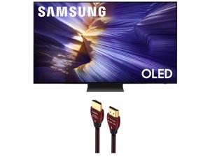 Samsung QN48S90FAEXZA 48 Inch 4K OLED Smart TV with a WireLogic Ruby 8ft Ultra High Speed 4K-8K-10K HDMI Cable (2025)