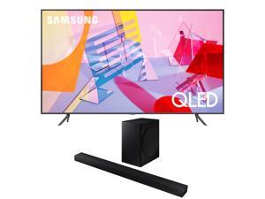 Samsung QN75Q60TA 75" UHD QLED TV W/ a Samsung HW-T650 Bluetooth Soundbar and Subwoofer Bundle (2020) Samsung QN75Q60TA 75" UHD QLED TV W/ a Samsung HW-T650 Bluetooth Soundbar and Subwoofer Bundle (2020)
