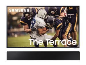 Samsung QN65LST7TA The Terrace 65 TV w a Samsung HWLST70T Soundbar Bundle 2020