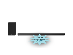 LG SN10YG Soundbar and Subwoofer w/ an Additional 4 Year Coverage by Epic Protect Bundle (2020) LG SN10YG Soundbar and Subwoofer w/ an Additional 4 Year Coverage by Epic Protect Bundle (2020)