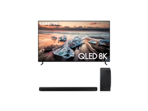 Samsung QN55Q900RB 55" 8K Ultra High Definition Smart QLED TV with a Samsung HW-Q900T 7.1.2 Channel Soundbar with Dolby Atmos and DTS:X Bundle (2019)