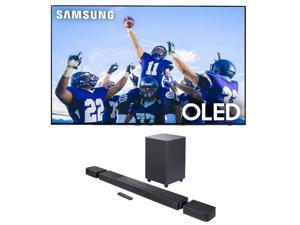 Samsung QN55S90CAFXZA 55 Inch 4K OLED Smart TV with AI Upscaling with a JBL BAR1300X 1114ch Soundbar and Subwoofer with Surround Speakers 2023