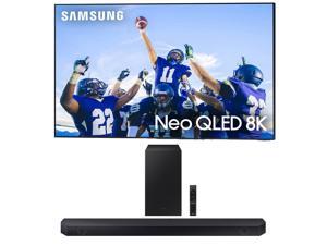 SAMSUNG QN65QN800CFXZA 65 Inch Neo QLED 8K Smart TV with Dolby Atmos with a Samsung HWQ60C 31ch Soundbar and Subwoofer with Dolby Atmos 2023