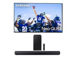 Samsung QN75QN90CAFXZA 75 Inch Neo QLED Smart TV with 4K Upscaling with a Samsung HWQ600C 312ch Soundbar and Subwoofer with Dolby Atmos 2023