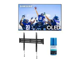 Samsung QN65S95CAFXZA 65 Ultra Slim 4K Quantum HDR OLED Smart TV with a Walts FIXEDMOUNT4390 TV Mount for 4390 Compatible TVs and Walts HDTV Screen Cleaner Kit 2023
