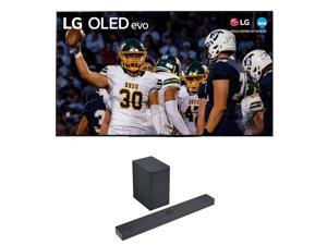LG OLED77C3PUA 77 Inch OLED evo 4K UHD Smart TV with Dolby Atmos with a LG SC9 313ch Soundbar and Wireless Subwoofer with Dolby Atmos 2023