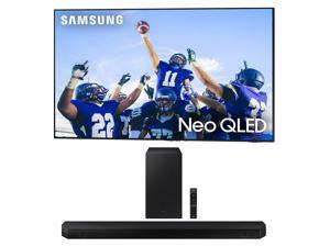 Samsung QN55QN85CAFXZA 55 Inch 4K Neo QLED Smart TV with Dolby Atmos with a Samsung HWQ600C 312ch Soundbar and Subwoofer with Dolby Atmos 2023