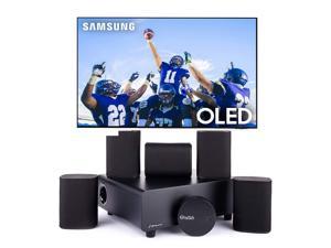Samsung QN55S95CAFXZA 55 Ultra Slim 4K Quantum HDR OLED Smart TV with a Platin MILAN51SOUNDSEND 51 Immersive CinemaStyle Sound System 2023