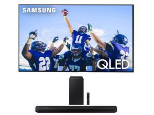 Samsung QN55Q80CAFXZA 55 Inch 4K QLED Direct Full Array with Dolby Smart TV with a Samsung HWQ600C 312ch Soundbar and Subwoofer with Dolby Atmos 2023