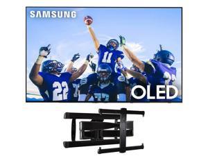 Samsung QN55S90CAFXZA 55 4K OLED Smart TV with AI Upscaling with a Sanus VLF728B2 Full Motion Wall Mount 2023