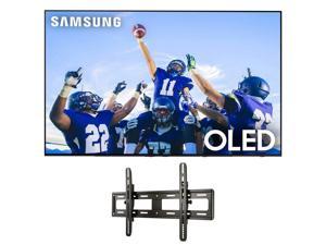 Samsung QN55S90CAFXZA 55 4K OLED Smart TV with AI Upscaling with a Sanus VMPL50AB1 Tilting Wall Mount for 3285 Flat Screen TVs 2023