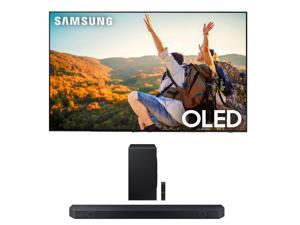 Samsung QN55S90CAFXZA 55 Inch 4K OLED Smart TV with AI Upscaling with a Samsung HWQ900C 712ch Soundbar and Subwoofer with Dolby Atmos 2023