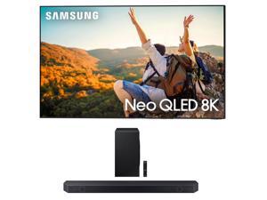 SAMSUNG QN75QN800CFXZA 75 Inch Neo QLED 8K Smart TV with Dolby Atmos with a Samsung HWQ900C 712ch Soundbar and Subwoofer with Dolby Atmos 2023