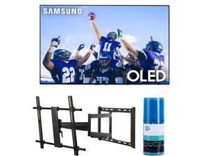 Samsung QN65S90CAFXZA 65 4K OLED Smart TV with AI Upscaling with a Walts TV LargeExtra Large Full Motion Mount for 4390 Compatible TVs and Walts HDTV Screen Cleaner Kit 2023