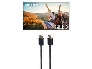 Samsung QN55Q80CAFXZA 55 Inch 4K QLED Direct Full Array with Dolby Smart TV with an Austere 5S4KHD225M VSeries 25m Premium 4K HDR HDMI Braided Cable 2023