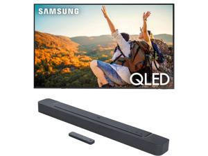 Samsung QN55QN90CAFXZA 55 Inch Neo QLED Smart TV with 4K Upscaling with a JBL BAR300 50ch Soundbar with MultiBeam Sound and Dolby Atmos 2023