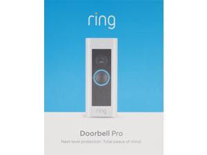 Ring Video Doorbell Pro Smart Wi-Fi - Wired - Satin Nickel(existing doorbell wiring required) B08M125RNW