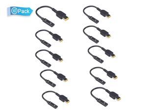 10-Pack USB-C Type-C (Female) to Slim Square Tip converter cable for Lenovo 65W Slim tip laptops 10-Pack USB-C Type-C (Female) to Slim Square Tip converter cable for Lenovo 65W Slim tip laptops