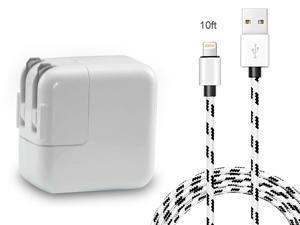 iPad iPhone Charger, 12W 2.4A USB Wall Charger Foldable Portable Travel Plug with 10FT Braided Lightning Cable for 12/12 pro/12 pro max/ 12 mini/11/11 Pro/11 Pro Max//XR/XS Max/XS/ X /8 /8Plus iPad iPhone Charger, 12W 2.4A USB Wall Charger Foldable Portable Travel Plug with 10FT Braided Lightning Cable for 12/12 pro/12 pro max/ 12 mini/11/11 Pro/11 Pro Max//XR/XS Max/XS/ X /8 /8Plus