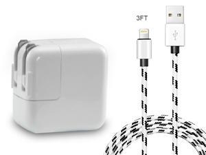 iPhone Charger Power Adapter, 10W 2.1A USB Wall Charger Foldable Portable Travel Plug with 3FT Braided Lightning Cable for iPhone X 8 8Plus 7 7Plus 6s 6sPlus 6 6Plus, iPad 4 Mini Air Pro, iPod iPhone Charger Power Adapter, 10W 2.1A USB Wall Charger Foldable Portable Travel Plug with 3FT Braided Lightning Cable for iPhone X 8 8Plus 7 7Plus 6s 6sPlus 6 6Plus, iPad 4 Mini Air Pro, iPod