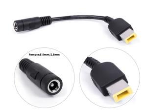 DC Tip Adapter Connector Converter for Lenovo Thinkpad Round 5.5x2.5mm to Slim Square Lenovo Yoga Ideapad Dongle: 0b47046 0b47048 ADLX45NCC2A ADLX45NLC2A ADLX45NLC3 ADLX45NLC3A Laptop Adapter Charger DC Tip Adapter Connector Converter for Lenovo Thinkpad Round 5.5x2.5mm to Slim Square Lenovo Yoga Ideapad Dongle: 0b47046 0b47048 ADLX45NCC2A ADLX45NLC2A ADLX45NLC3 ADLX45NLC3A Laptop Adapter Charger