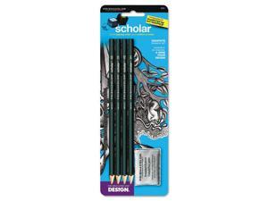 Prismacolor Scholar Graphite Pencil Set, 4B, 2B, HB, 2H Pencils, Kneaded Eraser Prismacolor Scholar Graphite Pencil Set, 4B, 2B, HB, 2H Pencils, Kneaded Eraser