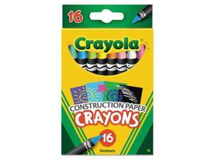 Crayola Construction Paper Crayons Wax 16/Pk 525817 Crayola Construction Paper Crayons Wax 16/Pk 525817