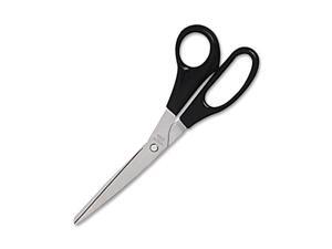Sparco Stainless Steel Scissors Bent 8"L Black Plastic Handles 02041 Sparco Stainless Steel Scissors Bent 8"L Black Plastic Handles 02041