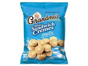 Grandma's Mini Vanilla Crème Sandwich Cookies, 3.71 oz, 24/Carton Grandma's Mini Vanilla Crème Sandwich Cookies, 3.71 oz, 24/Carton