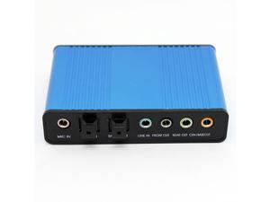 ETopSell USB External Sound Card Mini Laptop Computer  USB 6 Channel 5.1 Optical Controller Audio Sound Card S/PDIF