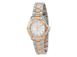 Tag Heuer Aquaracer Ladies 18K & Stainless Diamond Quartz Watch WAP1451.BD0837 Tag Heuer Aquaracer Ladies 18K & Stainless Diamond Quartz Watch WAP1451.BD0837