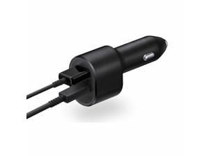 Samsung Dual Super Fast Car Charger 60W (45W+15W) Black Car Chargers