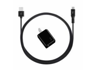 Blu Element Wall Charger 2.4A with USB-C Cable Black Wall Chargers