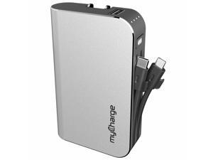 myCharge Hub Max-C Powerbank 10050 mAh with USB-C&Micro-USB Cable Silver Batteries and Portable Power myCharge Hub Max-C Powerbank 10050 mAh with USB-C&Micro-USB Cable Silver Batteries and Portable Power